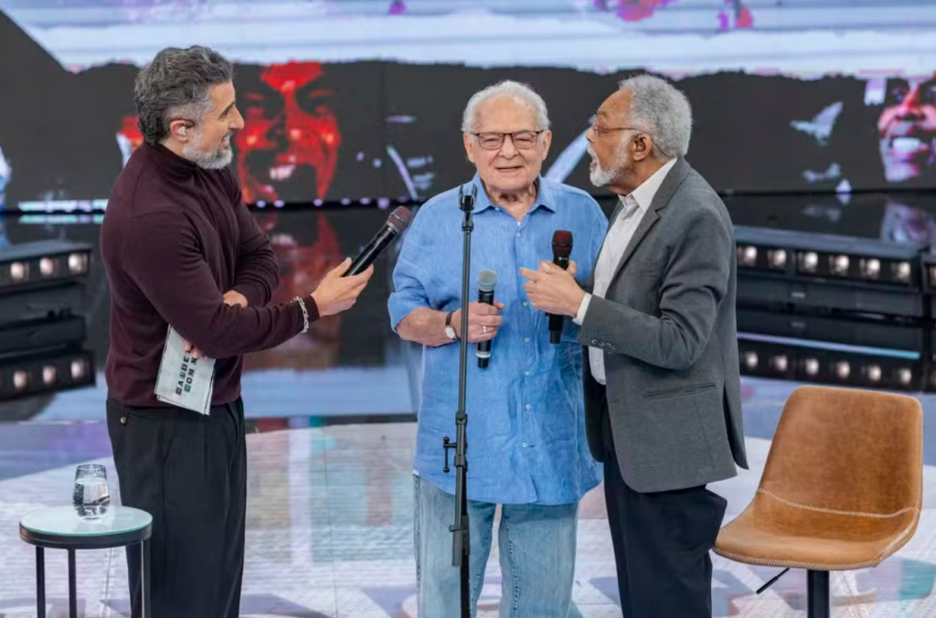 Othon Bastos e Gilberto Gil