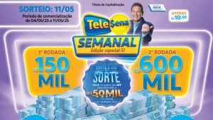 Tele Sena Semanal 11/05/2025: saiba o resultado do 51º sorteio de hoje