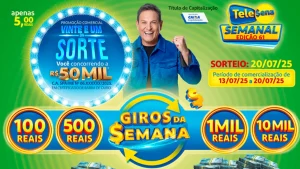 Resultado do sorteio da Tele Sena Semanal (20/7/25), Nº 61