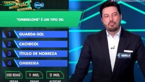 Danilo Gentili erra pergunta fácil e sai com 500 reais; saiba qual foi
