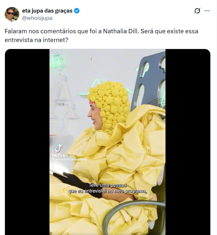 Internautas especulam quem seria o famoso em questão