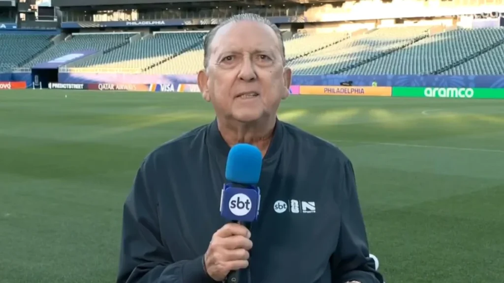 Galvão Bueno narra a Copa do Mundo no SBT