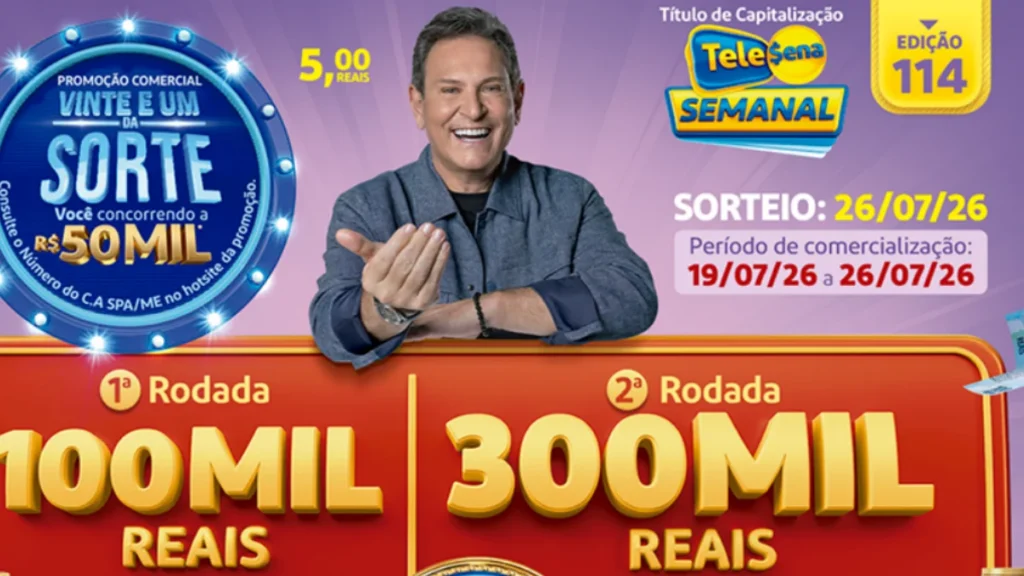 Confira a sua Tele Sena Semanal