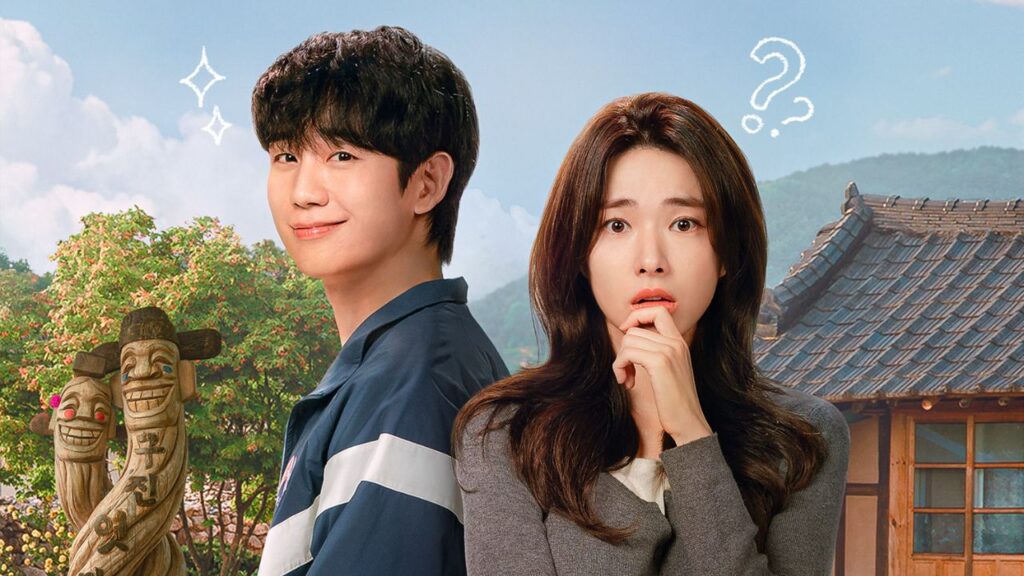 Jung Hae-in e Ha Young em pôster oficial de Our Sticky Love, novo dorama da Netflix